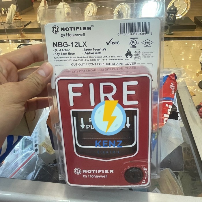 Manual pull station notifier NBG-12LX Push in pulldown