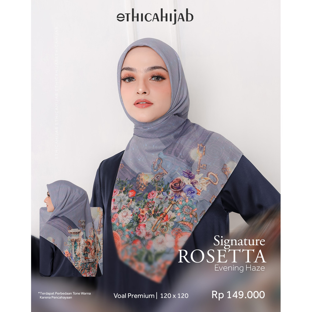 NC_ethica hijab motif Scraf Premium Voal Signature Rosetta Hijab Motif Simple hijab modern By Ethica