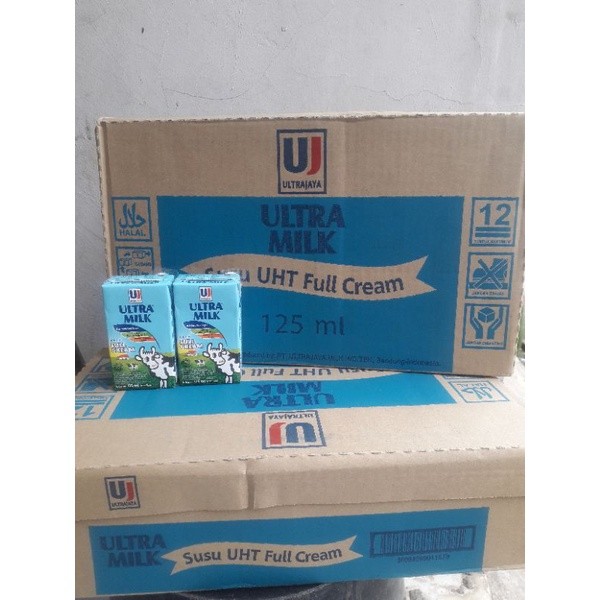 

susu ultra full cream 125 ml isi 40 pcs