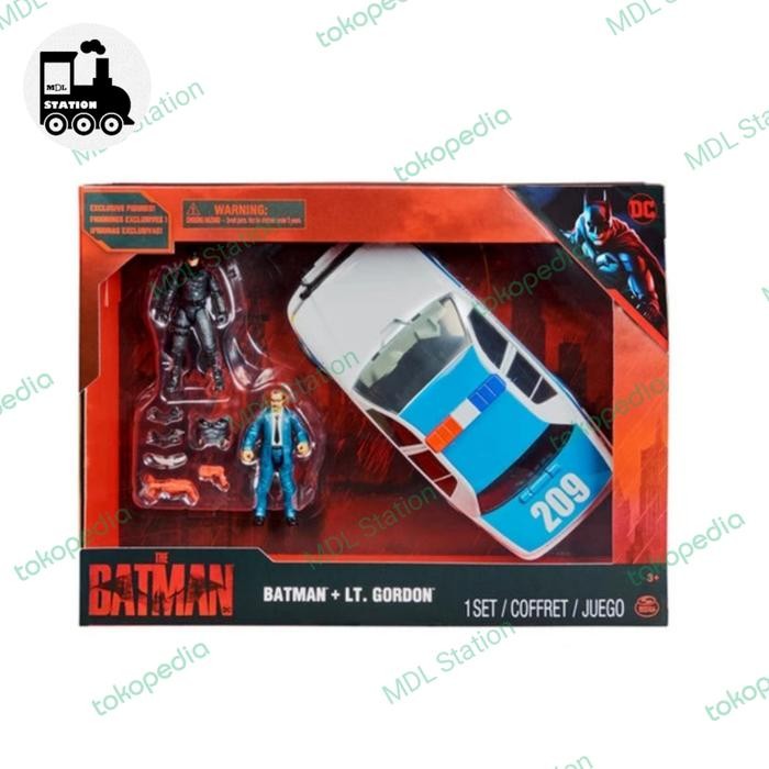 XMCH Spin Master DC The Batman - Batman + Lt. Gordon and Police Car Set