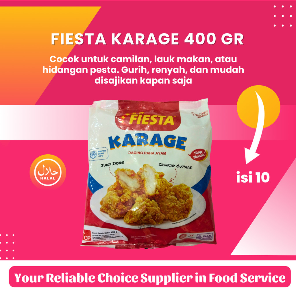 

Fiesta Karage 400gr, Olahan Daging Ayam