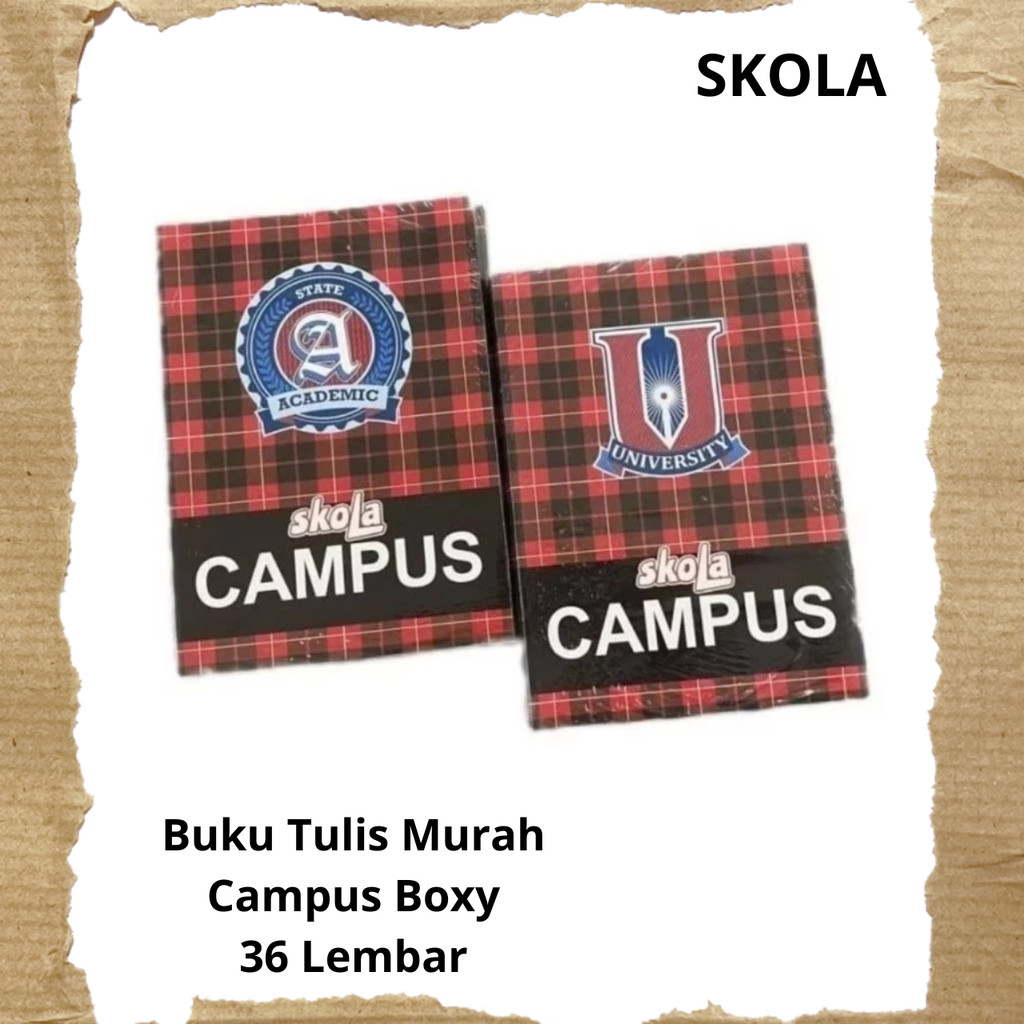 

[Whispers] Buku Tulis Skola Campus 36 Lembar Boxy B5