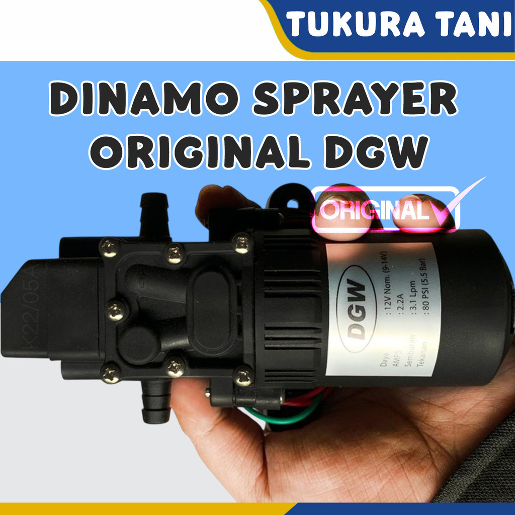 Pompa Air DC 12V Dinamo Sprayer Elektrik DGW Original