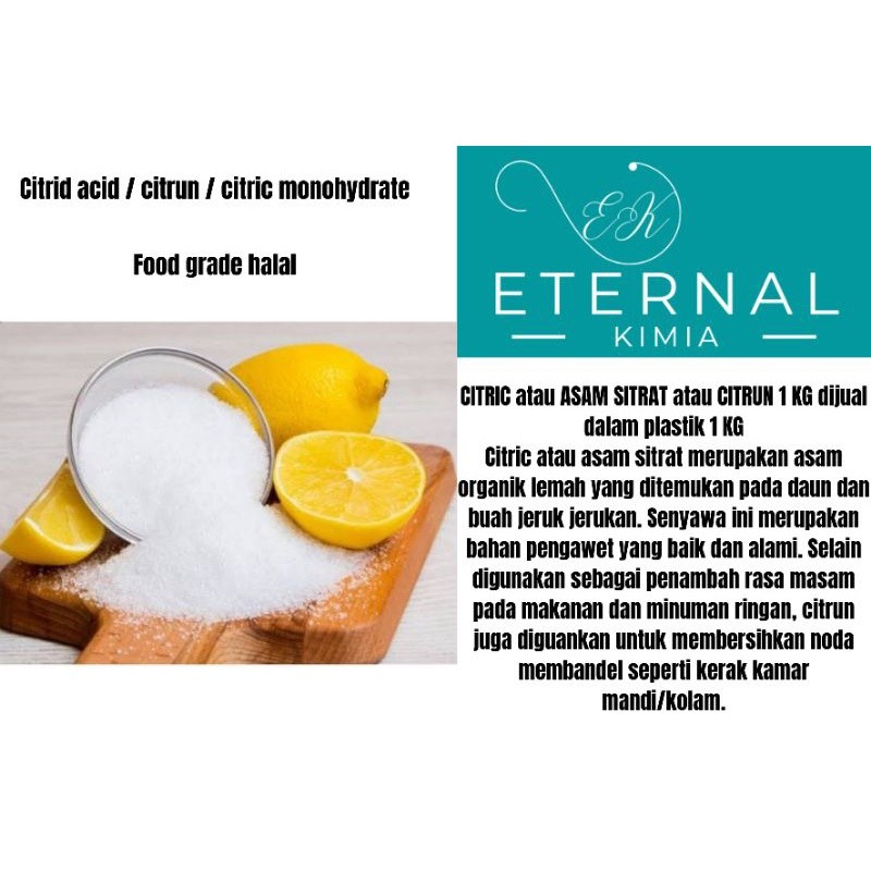 

citrid acid / citrun / citric monohydrate 1 kg