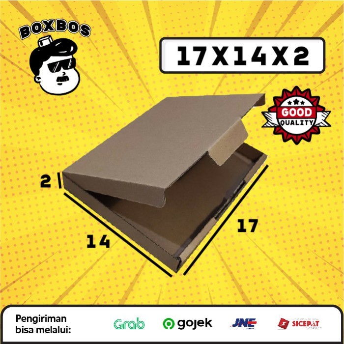 

17x14x12 CM Pizza KARDUS Corrugated Packaging Box packing Diecut