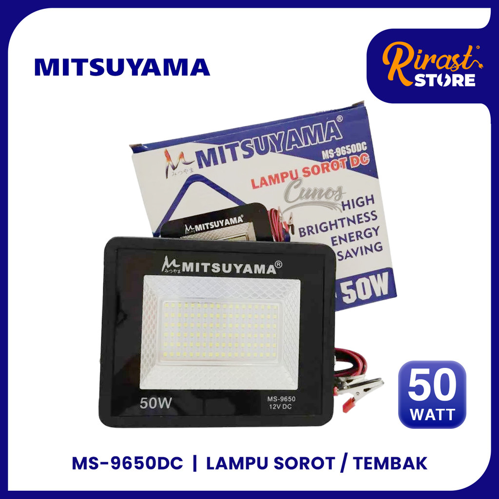 RIRAST- MITSUYAMA LAMPU SOROT TEMBAK MS-9650 DC 50 WATT