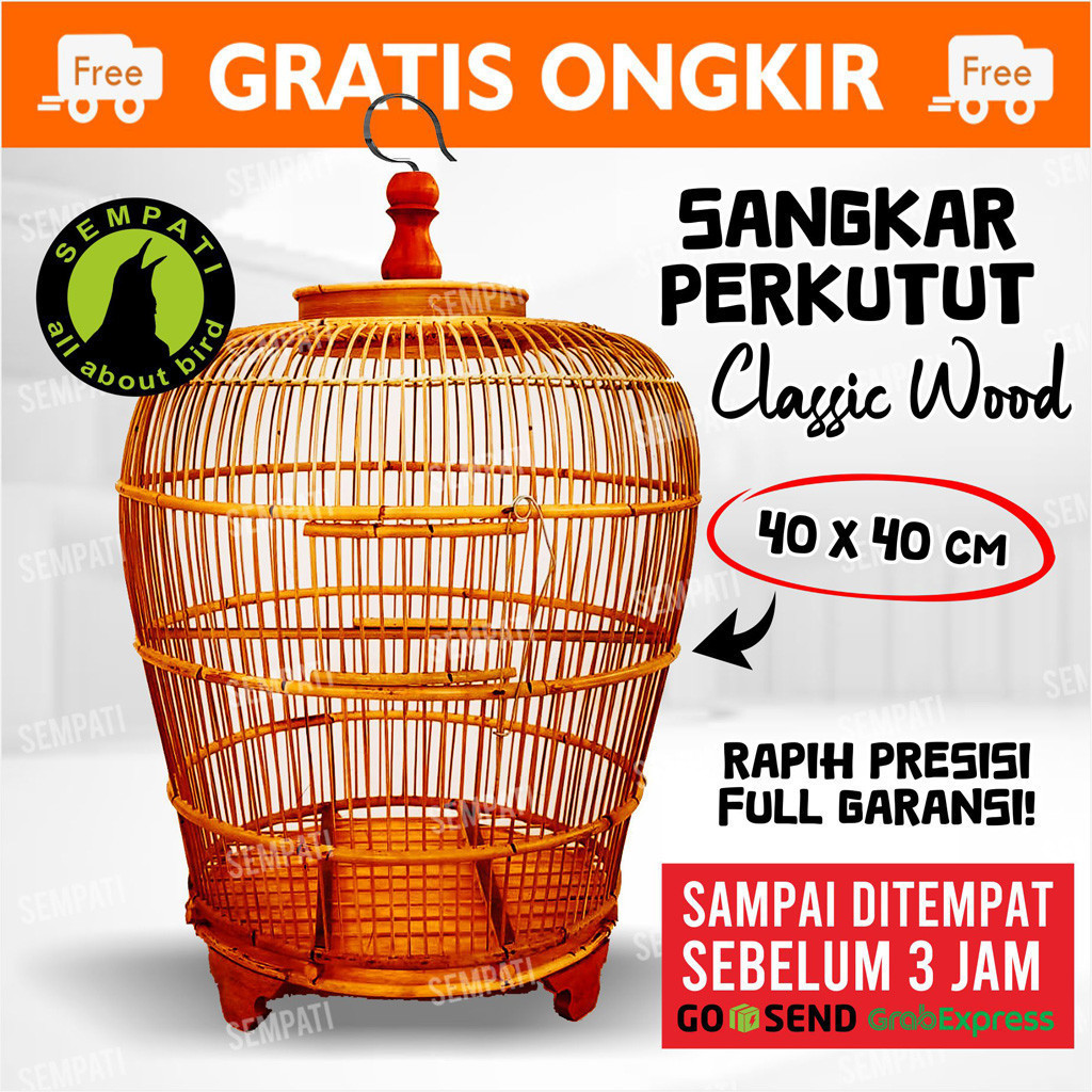 SEMPATI Sangkar Kandang Burung Perkutut Polos Polosan Alusan Sangkar Burung Tekukur Derkuku Puter Ka