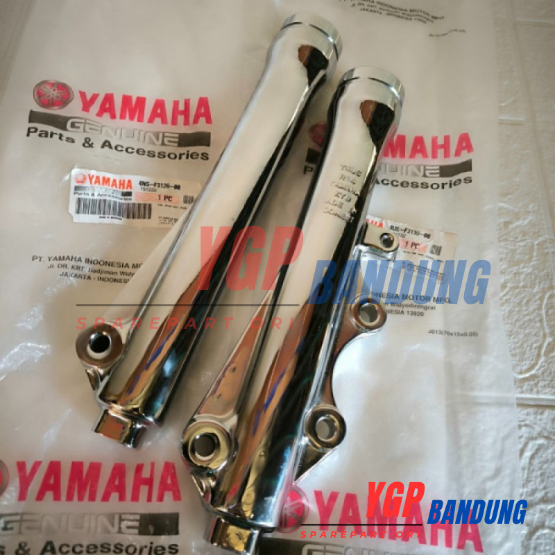 Bottom Tabung shock Chrome crome depan Kanan Kiri Fiz R Force 1 Vega Lama Celup ori
