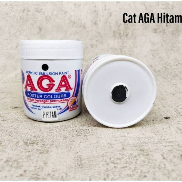 

(SN.ATK) CAT AGA / CAT ACRYLIC (WARNA HITAM / PUTIH)