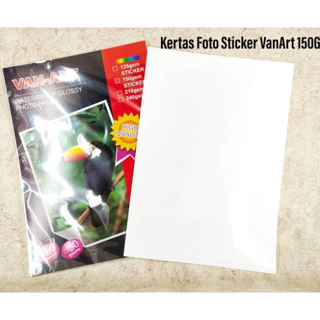 

(PRO_ATK) KERTAS GLOSY FOTO STICKER VAN ART 150G