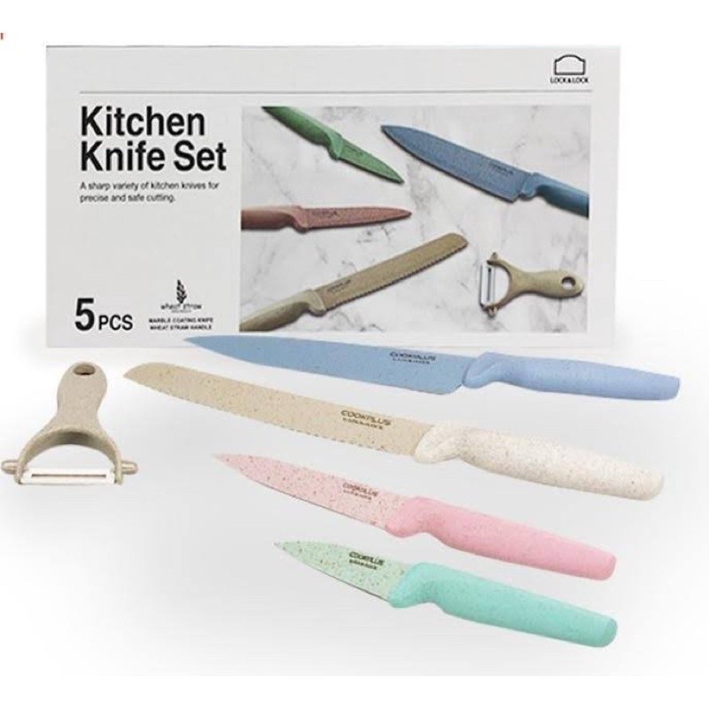 Lock n Lock Kitchen Knife Set 5pcs - Set pisau dapur