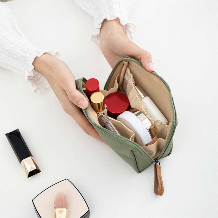 Tas Kosmetik Alat Make Up Pouch Korean Style Travel Waterproof - Simple Cosmetic Bag Mini Travel