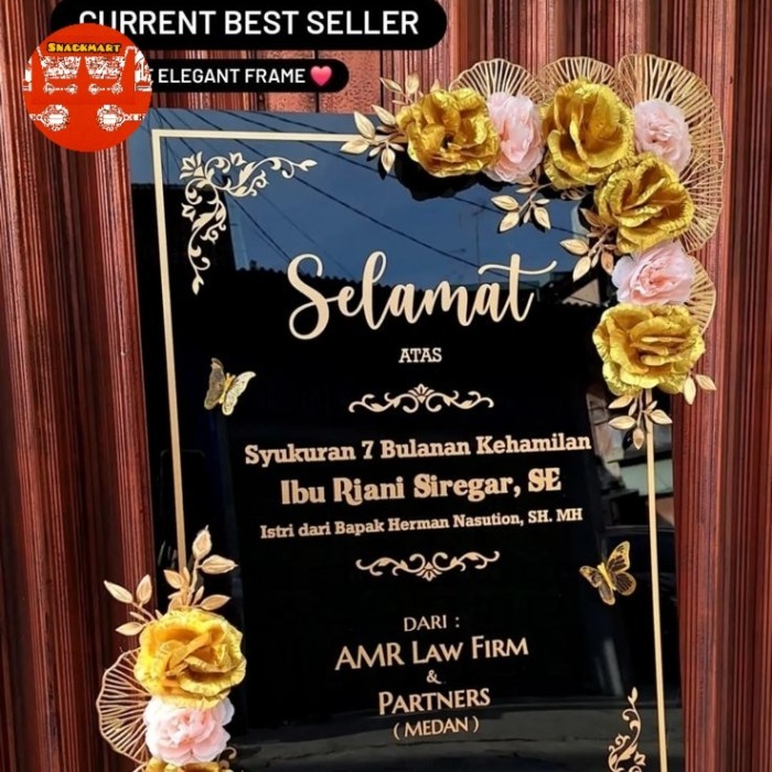 Hadiah Grandopening / Hadiah Papan Bunga Akrilik / Papan Bunga Akrilik