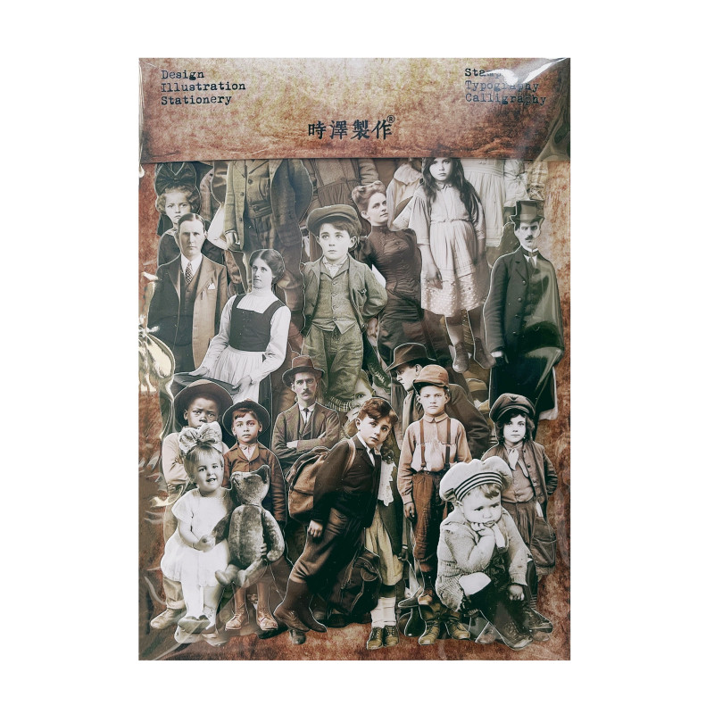 

83PCS vintage Tent Decoration Collage Materials Portrait Photos Thick Card JunkJournal Retro Character Fragments
