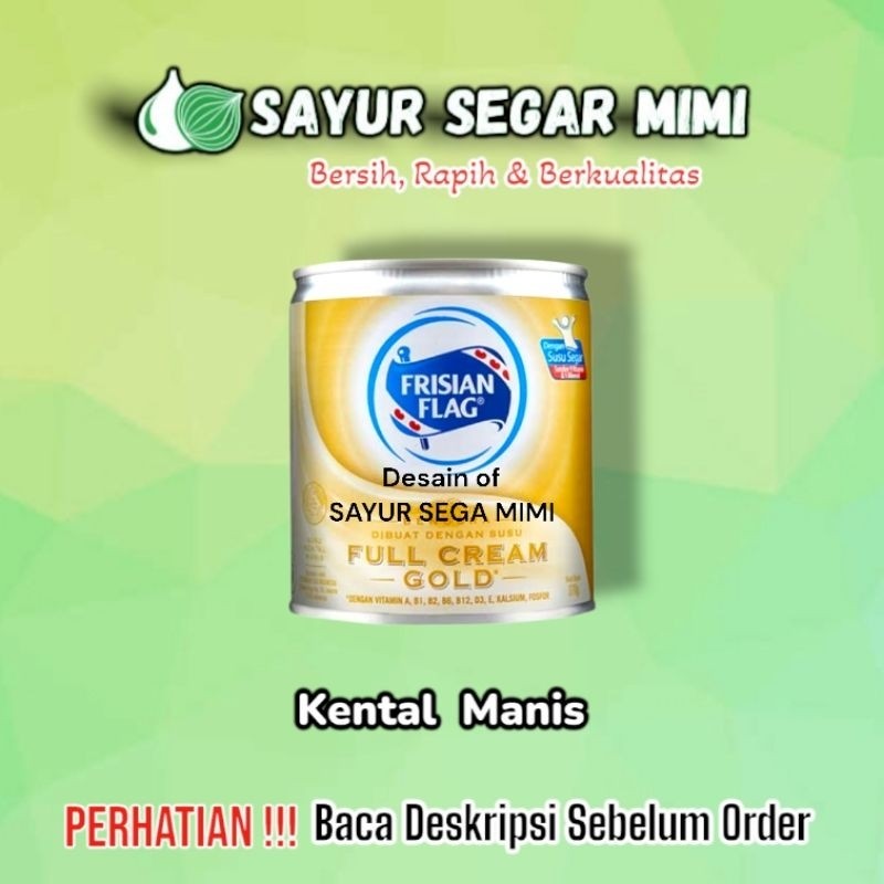

Susu Kental Manis susu bendera Frisian Flag Gold 1Kaleng - Sayur Palembang
