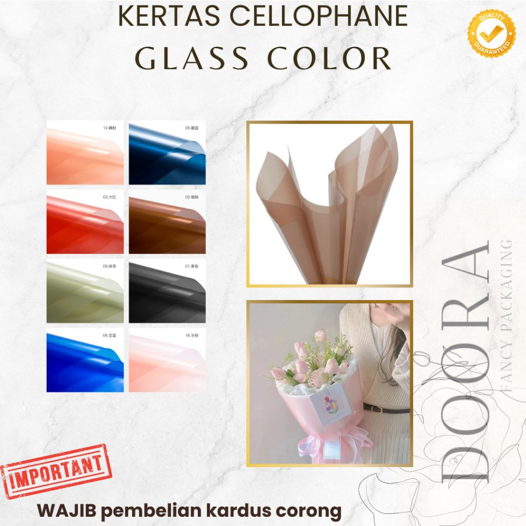 

Kertas Cellophane Buket Bunga Glass Color