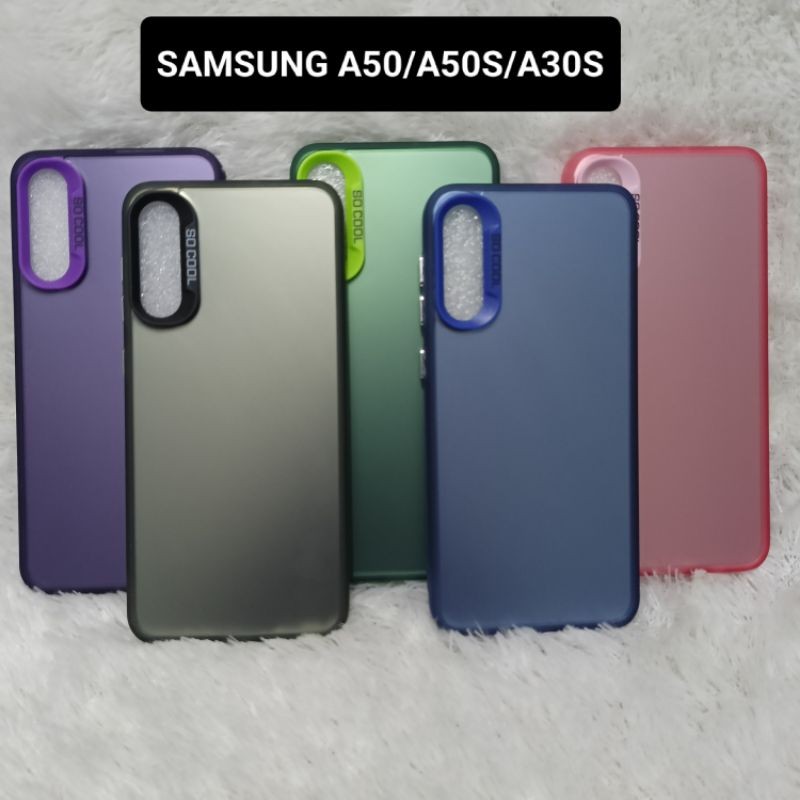 SOFTCASE CASING SAMSUNG A50 A50S A30S HYBRID IMD COLOR PLATE HOLOGRAM MACARON
