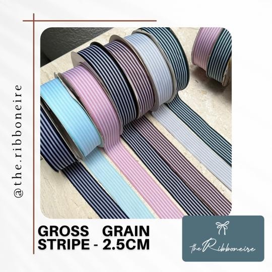 

Pita Gross Grain/ Pita Kain Garis garis/ Pita Kado P:46m L: 2.5cm - Green