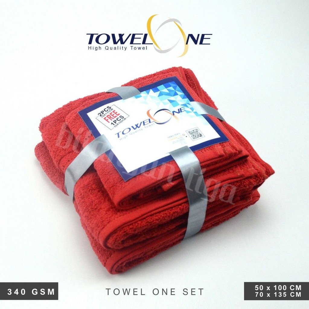 B3 Towel One Handuk Mandi Set Dewasa ukuran 70 x 135 50 x 100 cm