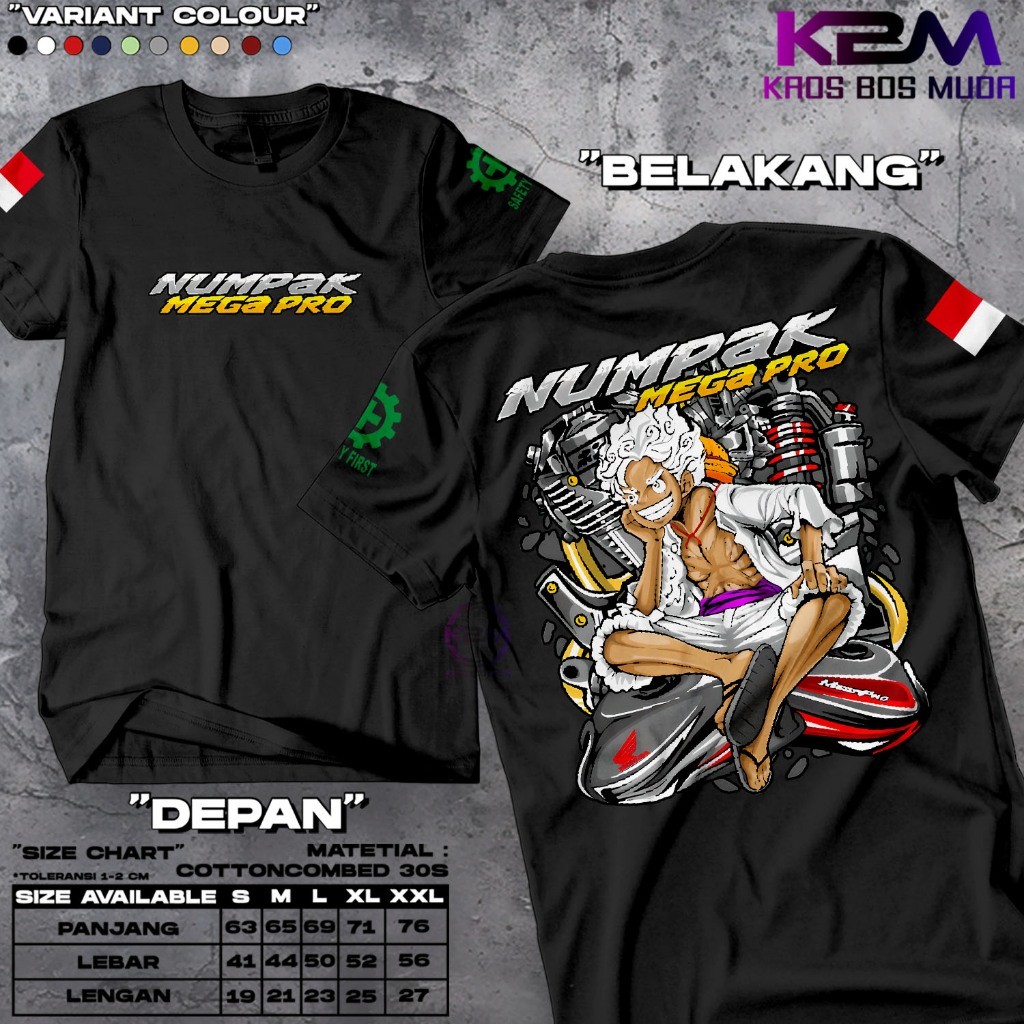ARTAKAOS- Baju Kaos Pria Numpak Honda Herex Mp Mega Pro Megapro Primus Gank | Kaos Distro Pria | Baj