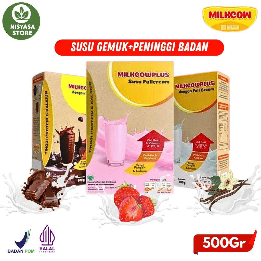 

Milkcow MilkcowPlus Susu Penggemuk dan Peninggi Badan 500gram