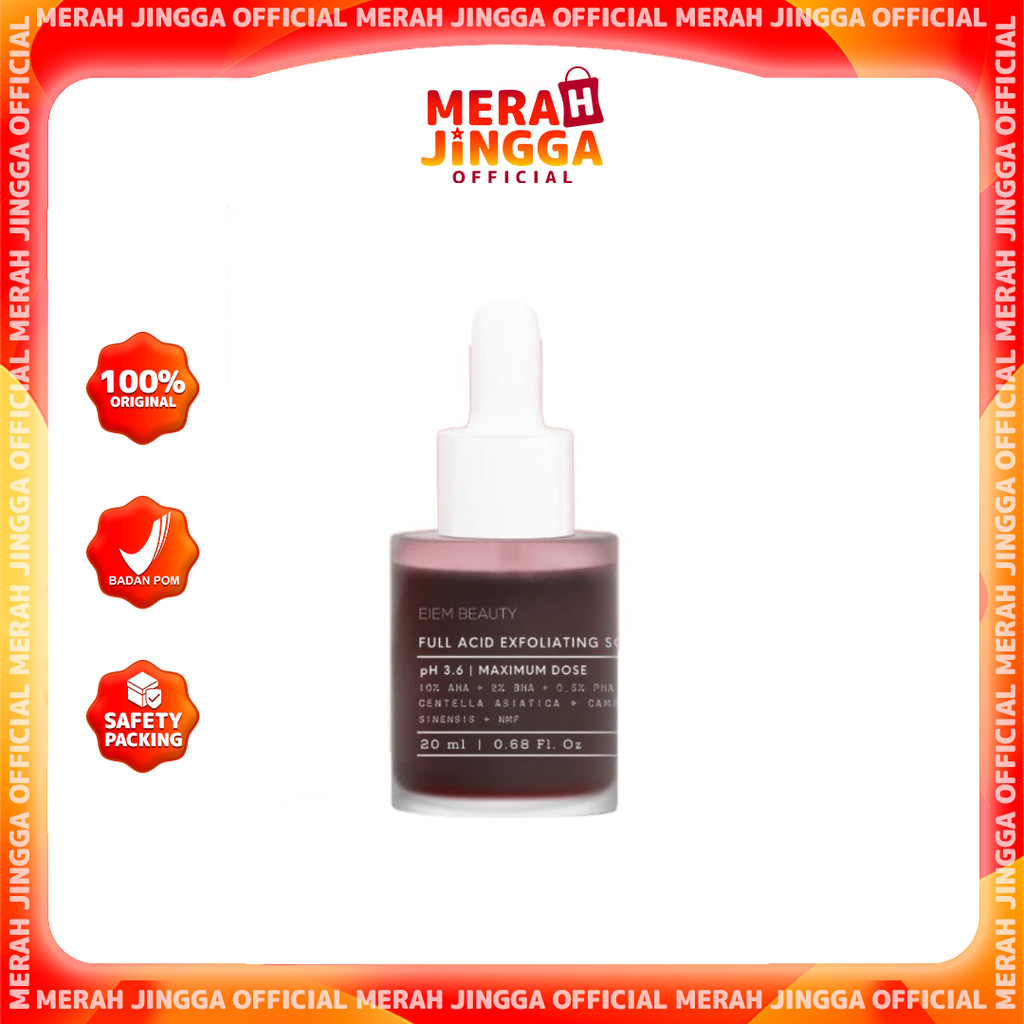 EIEM Beauty Full Acid Exfoliating Solution Serum 20ml | Merah Jingga Official