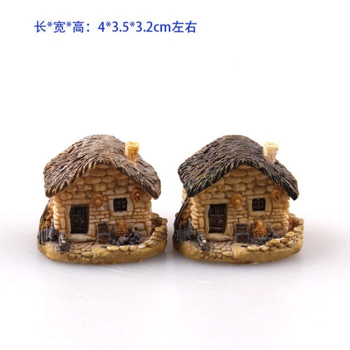 MINIATUR ORNAMEN RUMAH TRADISIONAL KOREA JEPANG GUBUK MINI AQUARIUM - VARIAN 1