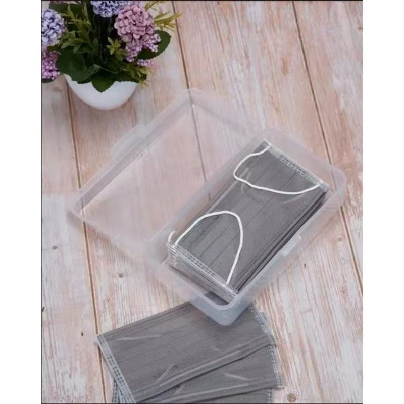 Kotak Penyimpanan Plastik / Kotak Plastik Serbaguna / Tempat Penyimpanan Masker
