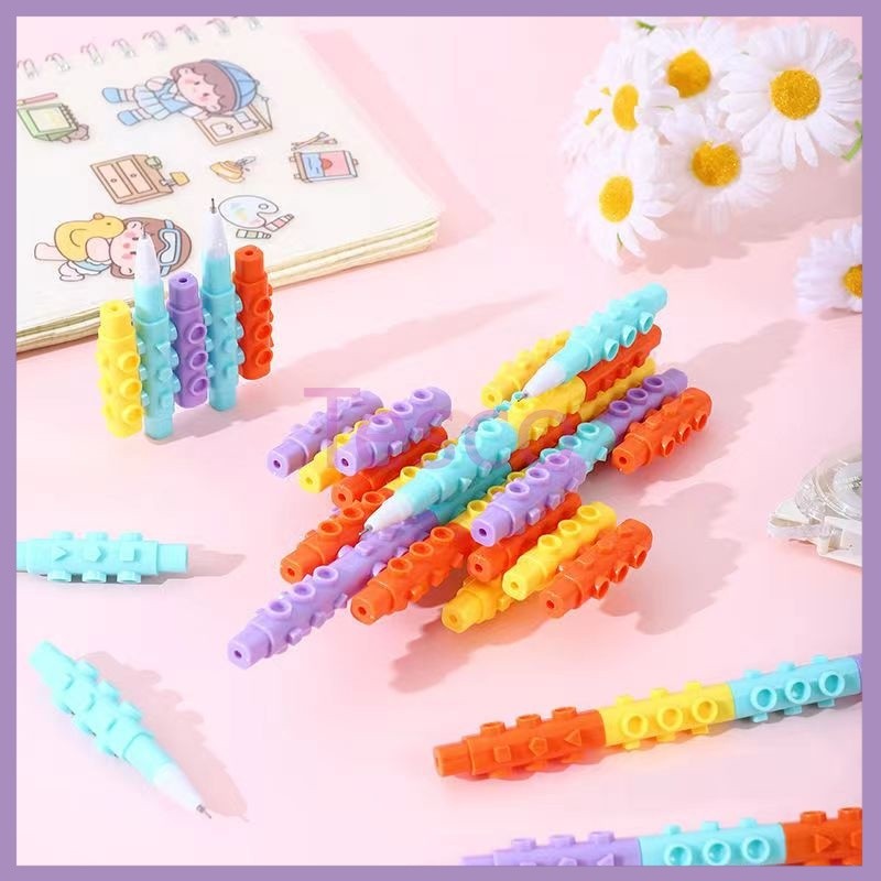 

Tesco PULPEN GEL BONGKAR PASANG / PENA CAIR MODEL LEGO / BOLPOIN UNIK BONGKAR PASANG