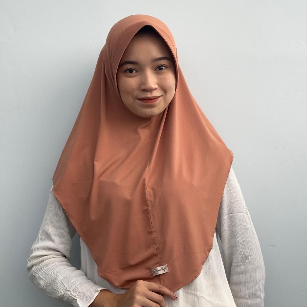 Paket Hemat 5pcs Hijab Bergo Instan Nabila Bebas Pilih Warna bahan adem warna pastel basic khaki per