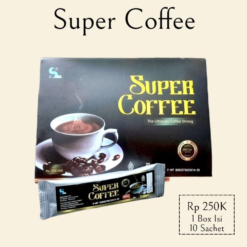 

SUPER COFFEE THE ULTIMATE STRONG 1 BOX ISI 10 SACHET ORIGINAL SBB
