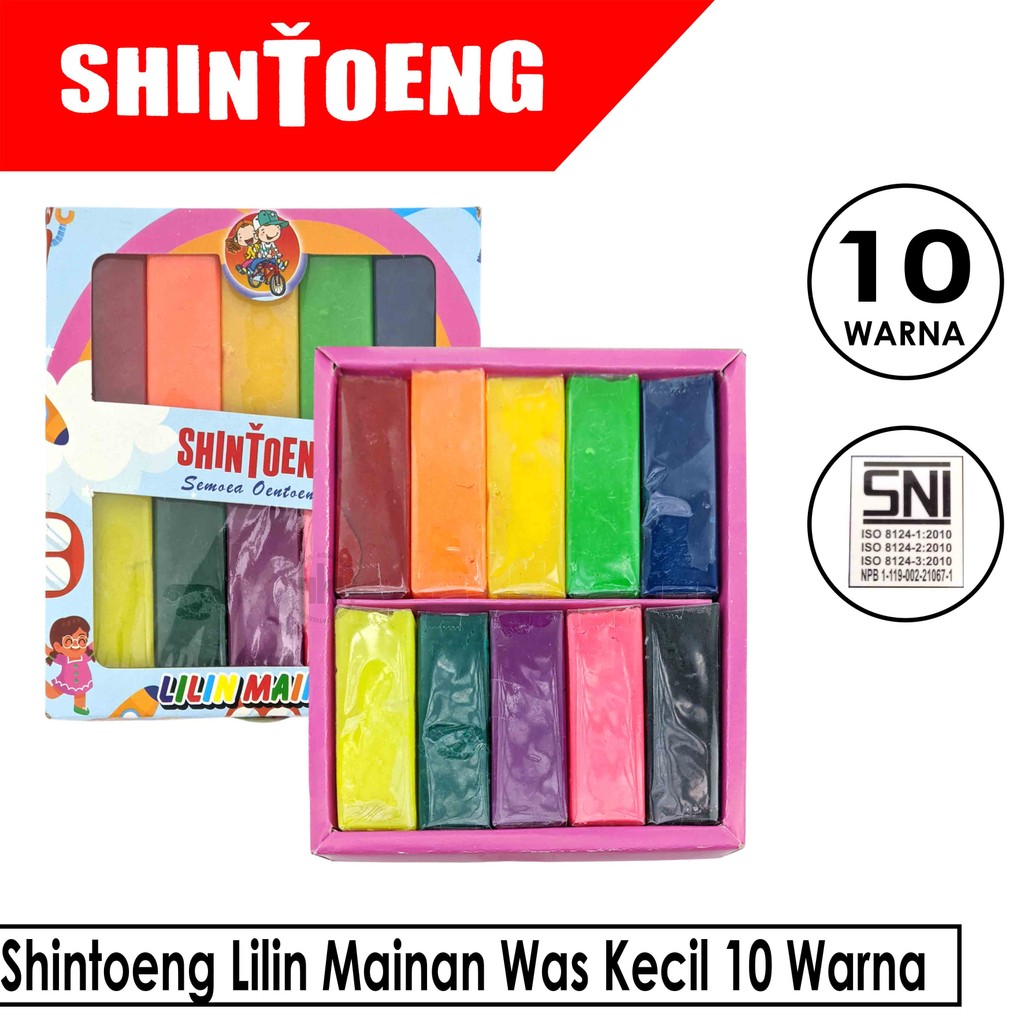 Shintoeng Lilin Mainan Was Kecil 10 Warna