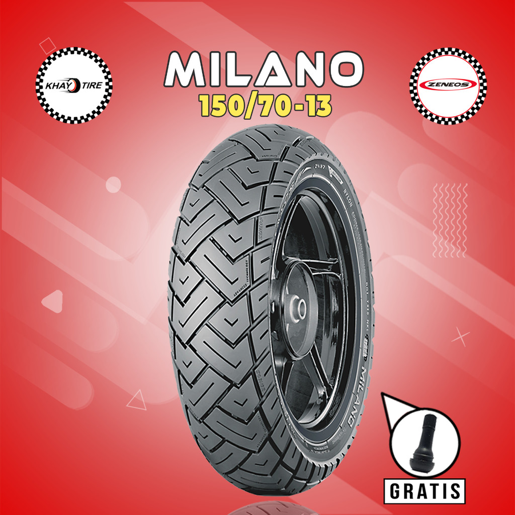 Ban Belakang Motor YAMAHA NMAX ZENEOS MILANO 150/70 Ring 13 Tubeless