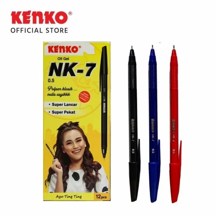 

Termurah SOS Bolpen KENKO NK-7-0.5mm / Pulpen / Balpen/Ballpoint/Pen Jel/Pen (12pcs)
