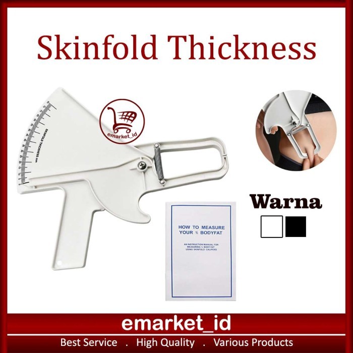 

Skinfold Thickness Caliper AH02 / Body Fat Slim Guide Pengukur Kadar - Putih
