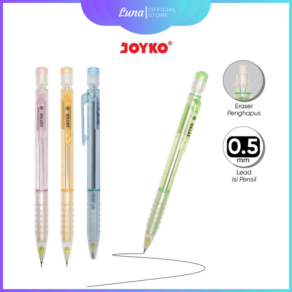 

Mechanical Pencil 0.5 mm Pensil Mekanik Joyko MP-15 1Pcs