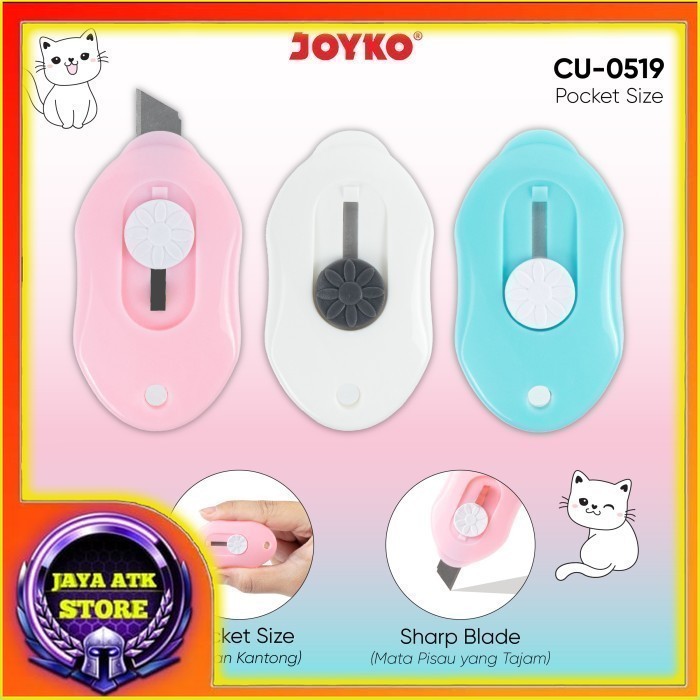 

Joyko Mini Cutter Pemotong CU-0519 Pisau Kecil Cuter Kecil Pemotong Kertas Mini