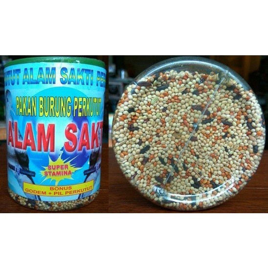 JUAL PERKUTUT ALAM SAKTI 1 TOPLES PAKAN MAKANAN BURUNG PERKUTUT KUTUT CAMPURAN LENGKAP MILET MERAH P