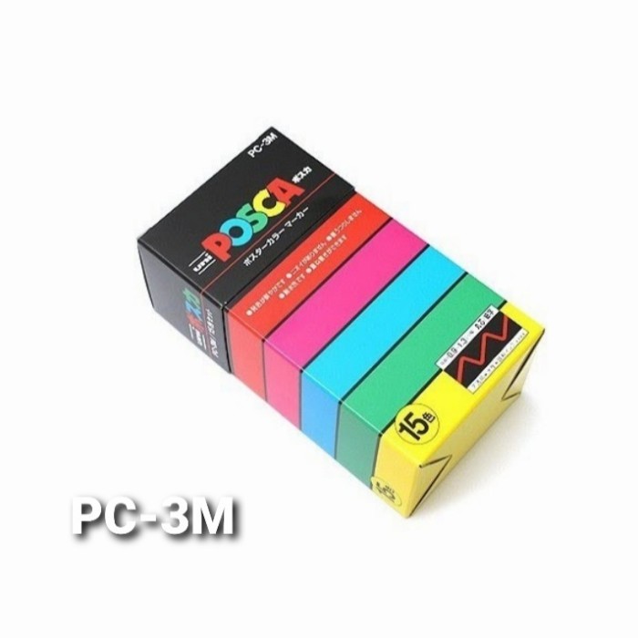 

[New Arrival] Uni Posca Poster Color Marking Paints Marker Set 15 - PC-3M / PC-5M - PC-3m