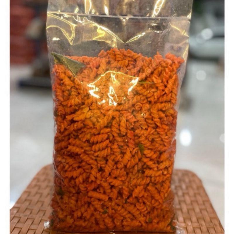 

[1/2kg] Makaroni Spiral Pedas Hot Daun Jeruk Snack Kiloan Murah