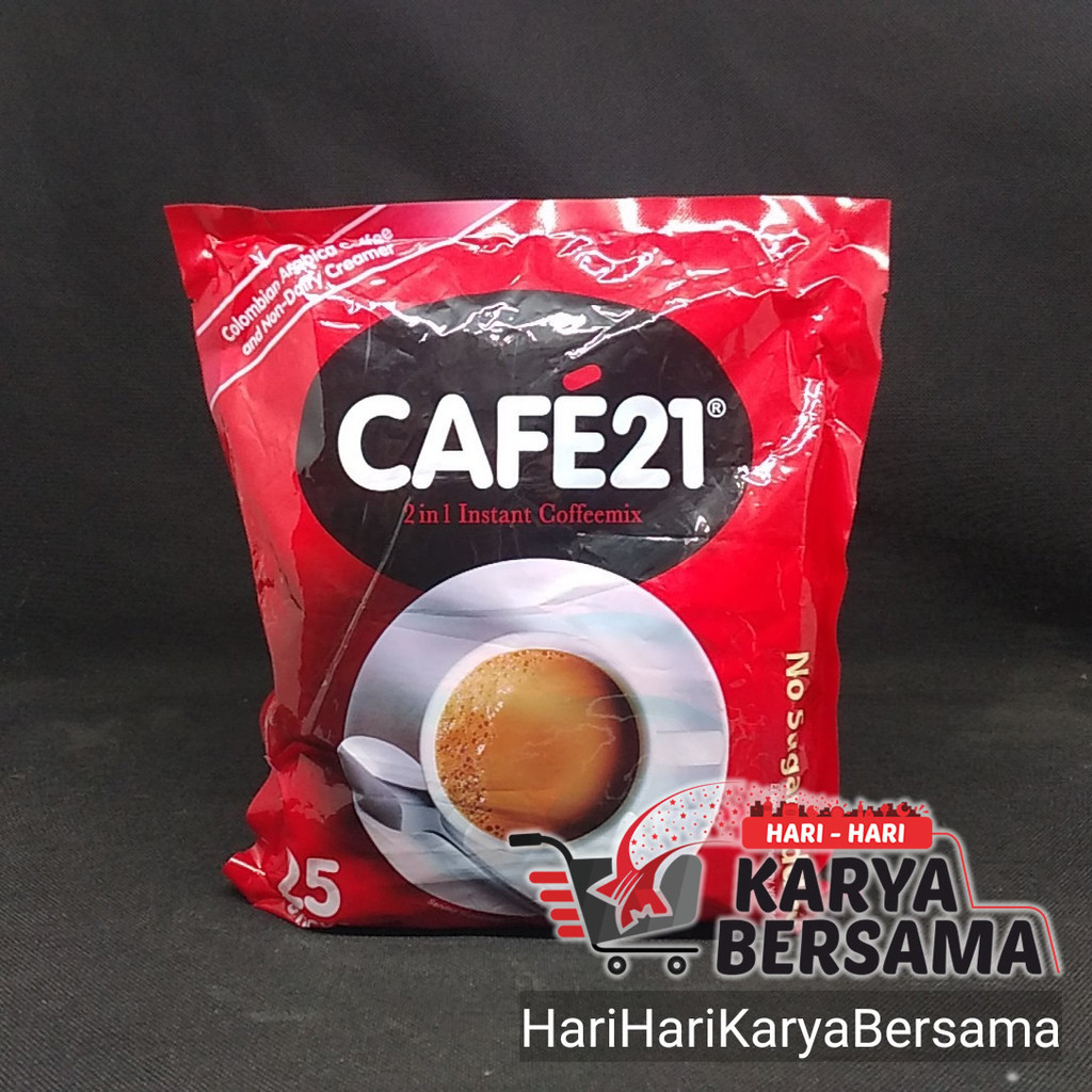 

CAFE21 CAFE 21 KOPI BUBUK 2 IN 1 INSTANT COFFEMIX 25 STICK