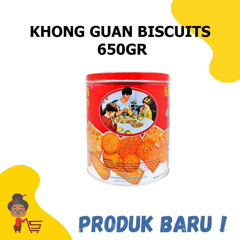 

KHONG GUAN BISCUITS KALENG 650GR / KHONG GUAN BISCUITS KALENG / KUE KALENG