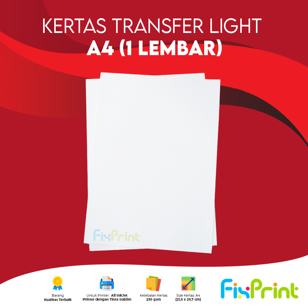 

Kertas Xantri Transfer Paper Sublim Light A4 230gsm Transfer Light Gray Kertas Light A4 230 gsm 1 lmbr