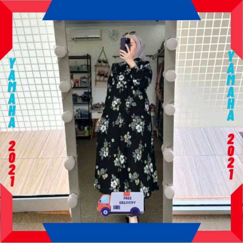 BAJU WANITA ONE SET DRESS / Citra Pakis Fashion - oneset long tunik Namira // setelan panjang rayon 