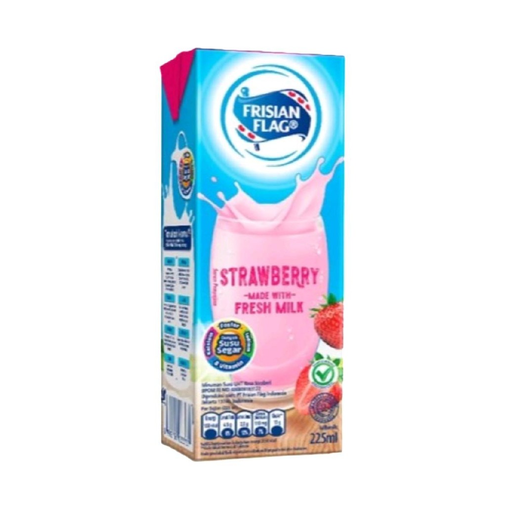 

Frisian Flag Susu Cair Uht Strawberry 225Ml