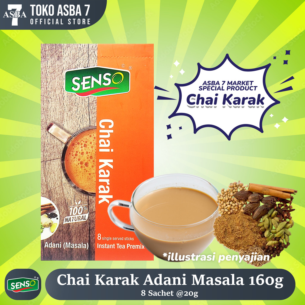 

Senso Chai Karak All Variant 160g 8 stick x 20g