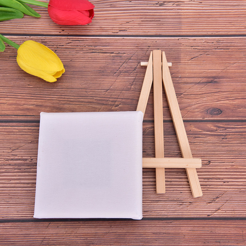 

Mini Painting Stretched Canvases On Wooden Frames Painting Easel For Art Supplies 10cm X 10cm For Children's