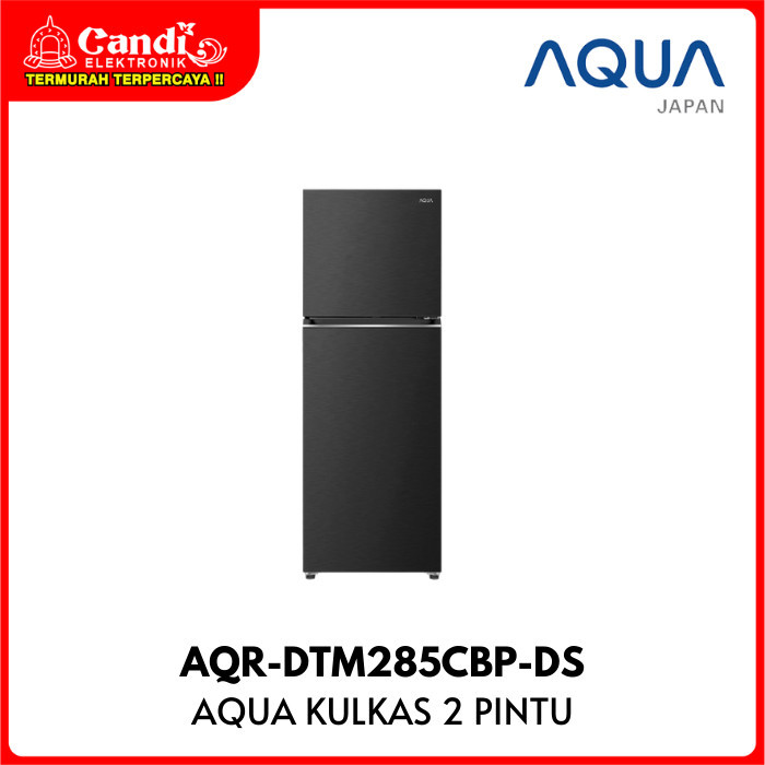 AQUA Kulkas 2 Pintu Kapasitas 225 Liter Turbo Cooling Magic Neo AQR-DTM285CBP-DS