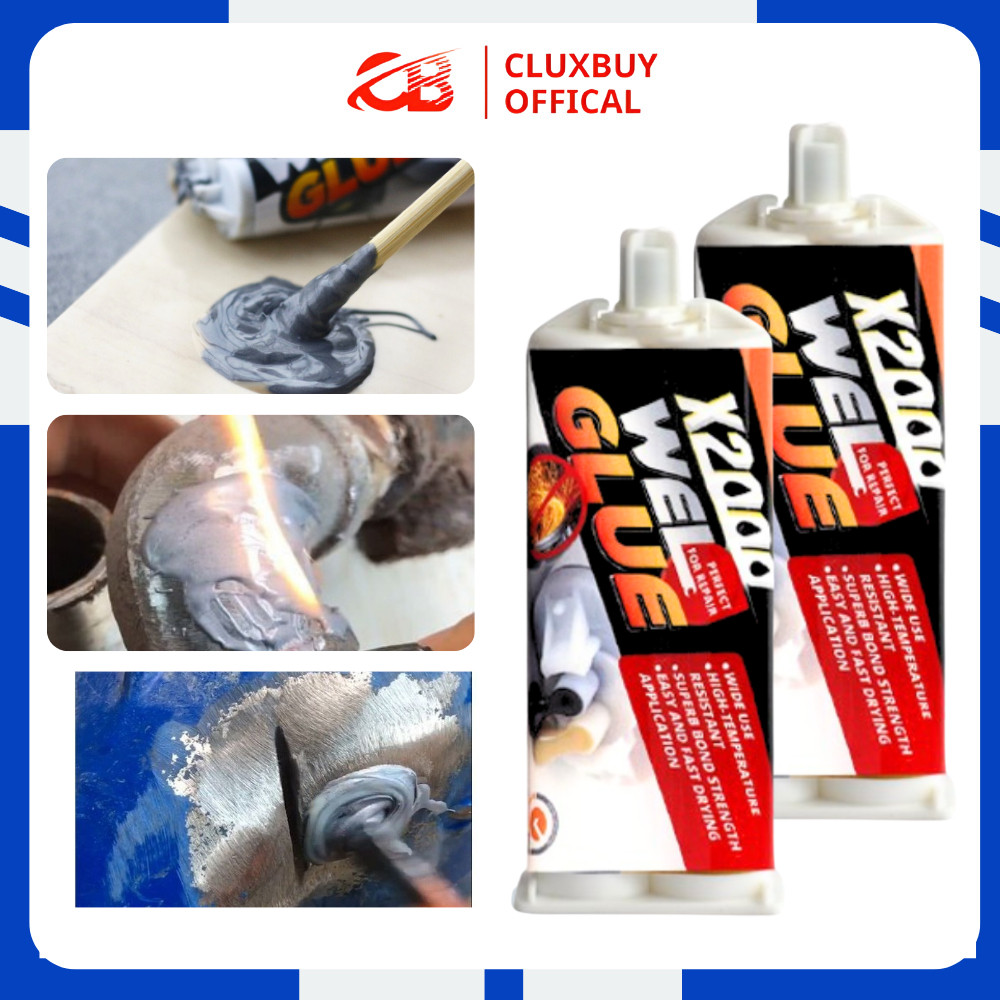 Lem Besi X2000 Dua Komponen Lem Las Besi Serbaguna Menahan Dampak Yang Kuat