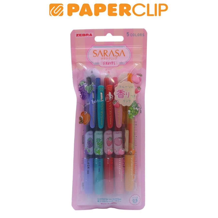 

BALLPOINT ZEBRA SARASA CLIP FRUIT SCENT 05 SET 5